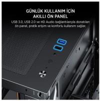 JAMES DONKEY STARK S801 7X ARGB FAN 650W GAMING ATX KASA AKVARYUM Kasa - 3
